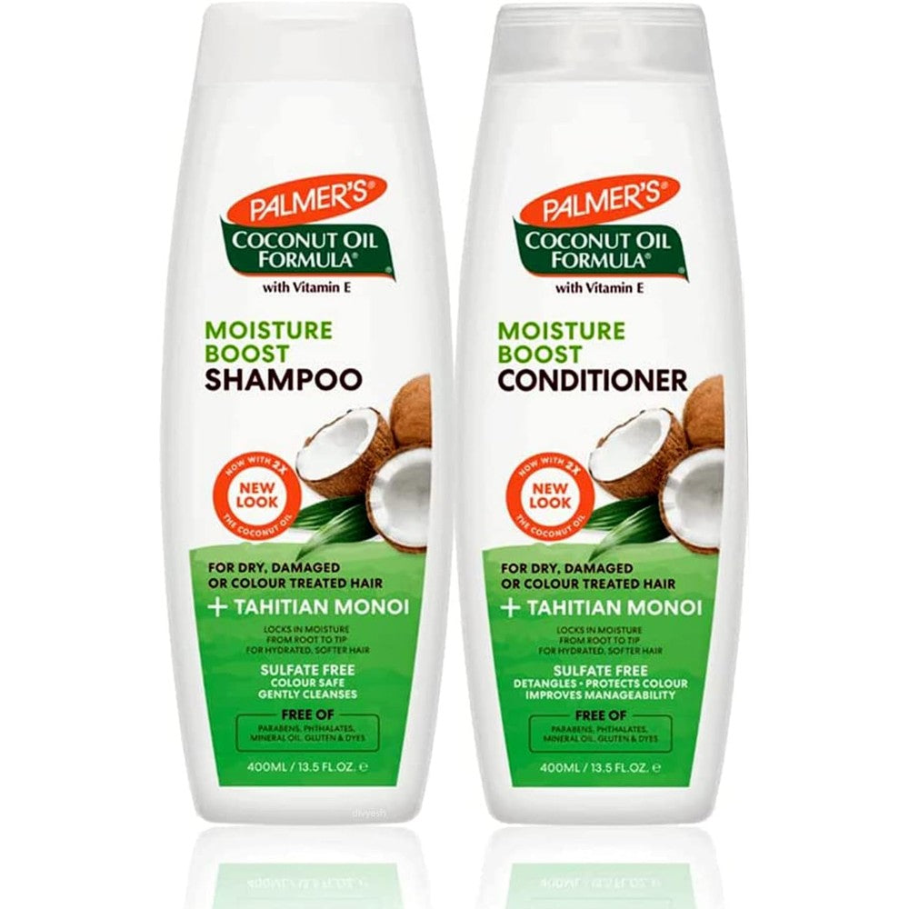 Palmer's Coconut Oil Formula Conditioning Shampoo And Repairing Conditioner Set - 400 Milliliter And 250 Milliliter