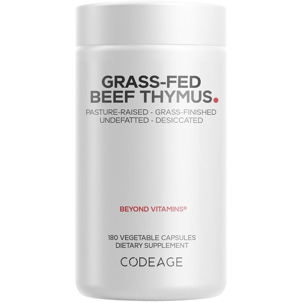 Codeage Grass Fed Beef Thymus And Liver Supplement 180 Capsules
