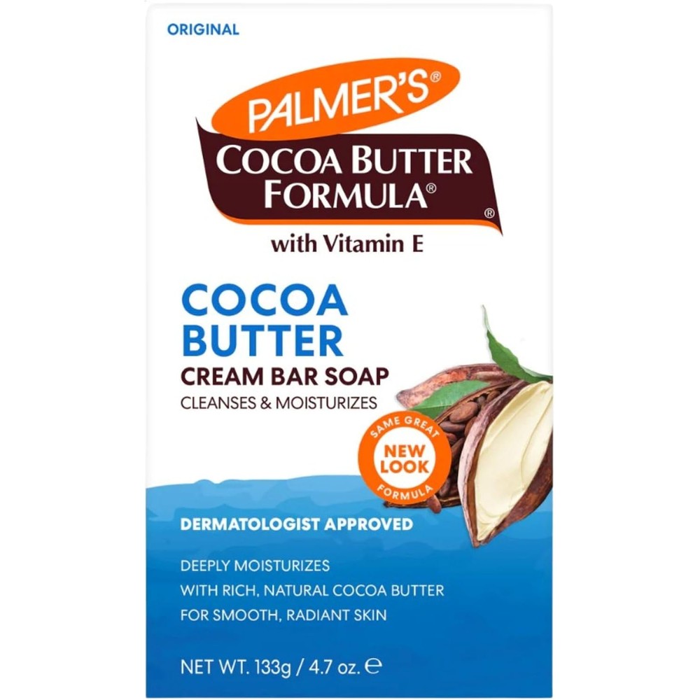 Palmer's Cocoa Butter Formula Daily Skin Therapy Cream Soap Bar Enriched With Vitamin E 4.7 Ounce