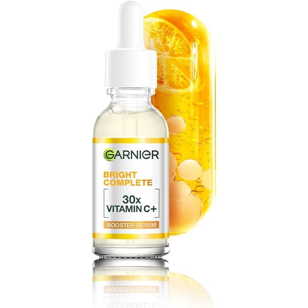 Garnier Skin Naturals Glow Serum With Vitamin C Plus Lightweight Formula For Radiant Skin 30 Milliliters 1.01 Fluid Ounces