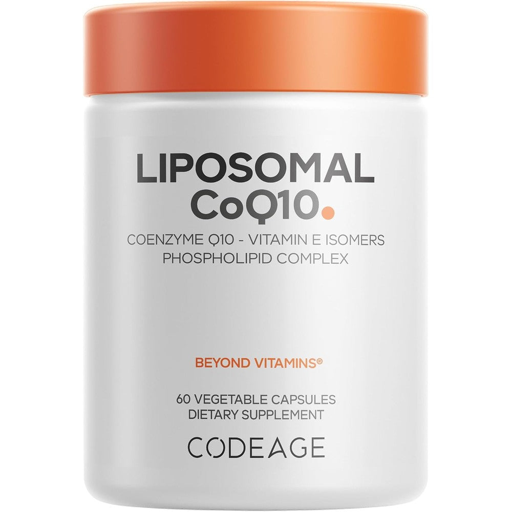 Codeage Liposomal CoQ10 125mg With Vitamin E Tocopherols Vegan 60 Capsules