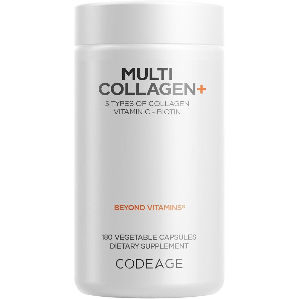 Codeage Multi Collagen Plus Supplement With Vitamin C And Biotin 180 Capsules