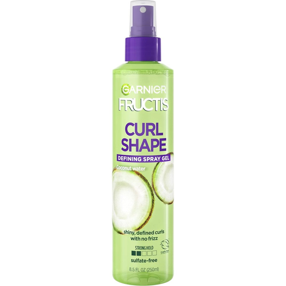 Garnier Fructis Style Curl Shape Defining Spray Gel, Curly Hair, 8.5 Fluid Ounce