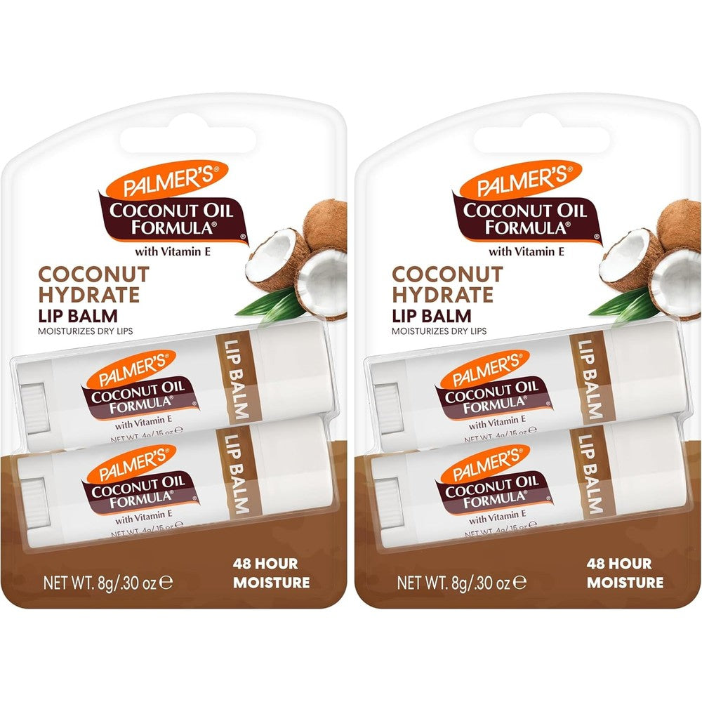 Palmer's Coconut Oil Formula Lip Balm Duo All-Day Moisturization With Vitamin E And SPF 15 4 Gram Pack Of 2