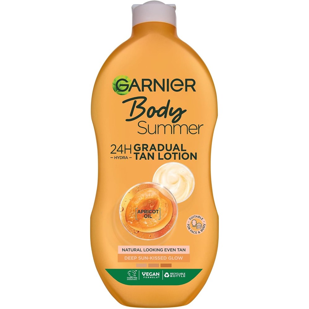 Summer Body By Garnier Moisturising Lotion Deep 400 Milliliters Gradual Tan Body Moisturizer