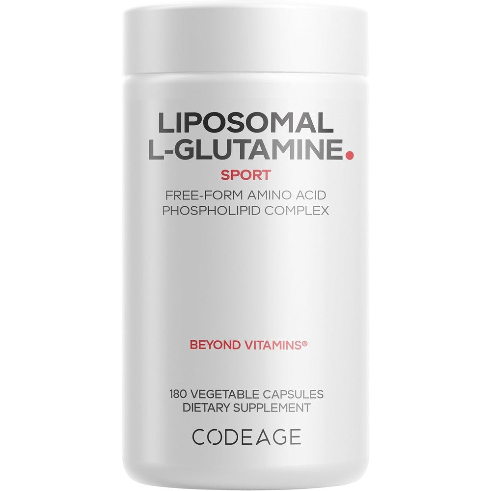 Codeage Liposomal L-Glutamine 1000mg Vegan 180 Capsules