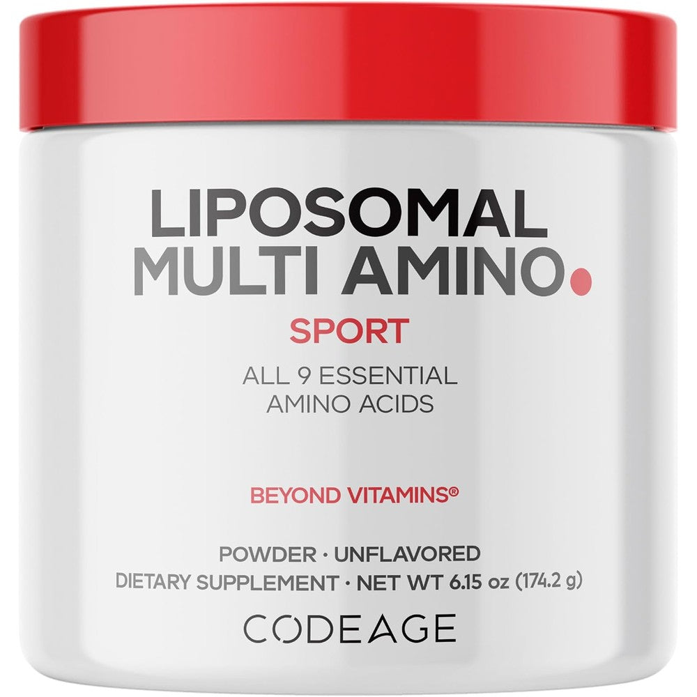 Codeage Liposomal Multi Amino Plus Powder BCAA And EAA Supplement 6.15 Ounces