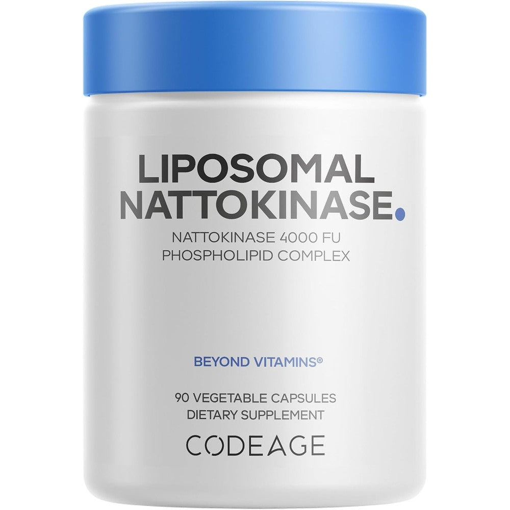 Codeage Liposomal Nattokinase Supplement 4,000 FU Vegan 90 Capsules