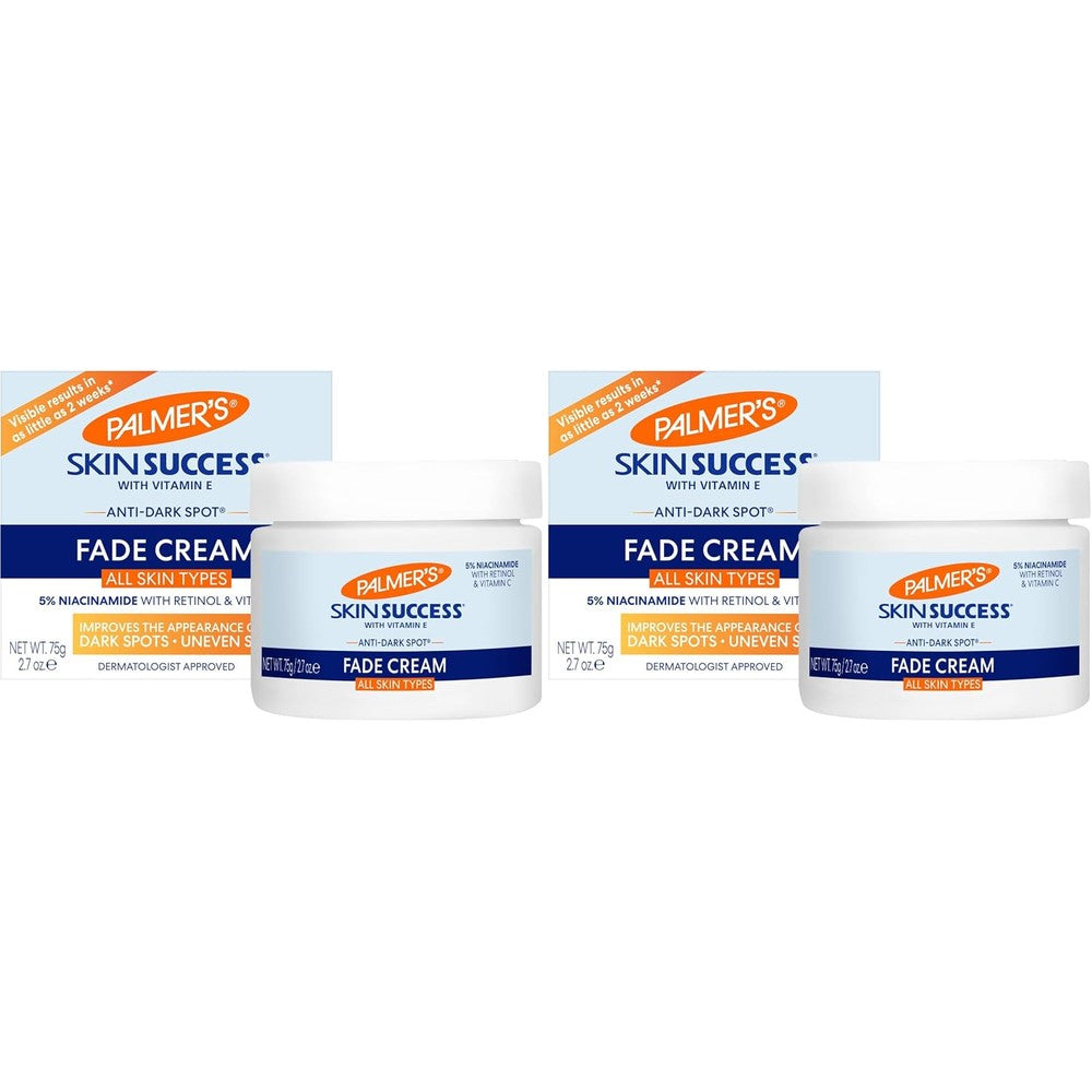 Palmer's Skin Success Anti-Dark Spot Fade Cream With Vitamin E And Niacinamide For All Skin Types, 2.7 Ounce Jar (Pack Of 2)