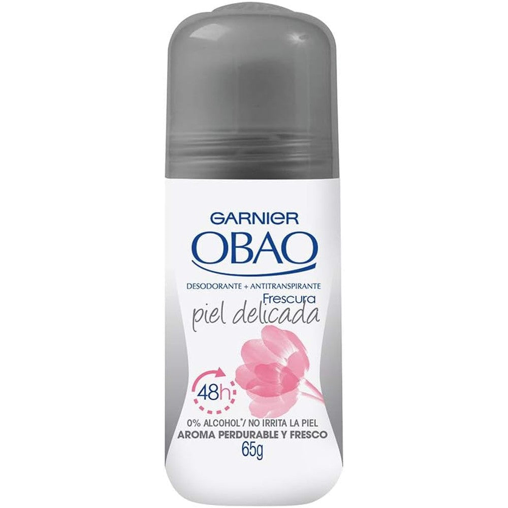 Garnier Obao Roll On Antiperspirant Piel Delicada Sensitive Skin Deodorant 2.1 Fluid Ounces