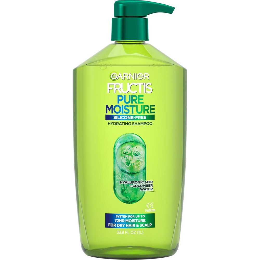 Garnier Fructis Pure Moisture Hydrating Shampoo For Dry Hair And Scalp 33.8 Fluid Ounces 1 Count