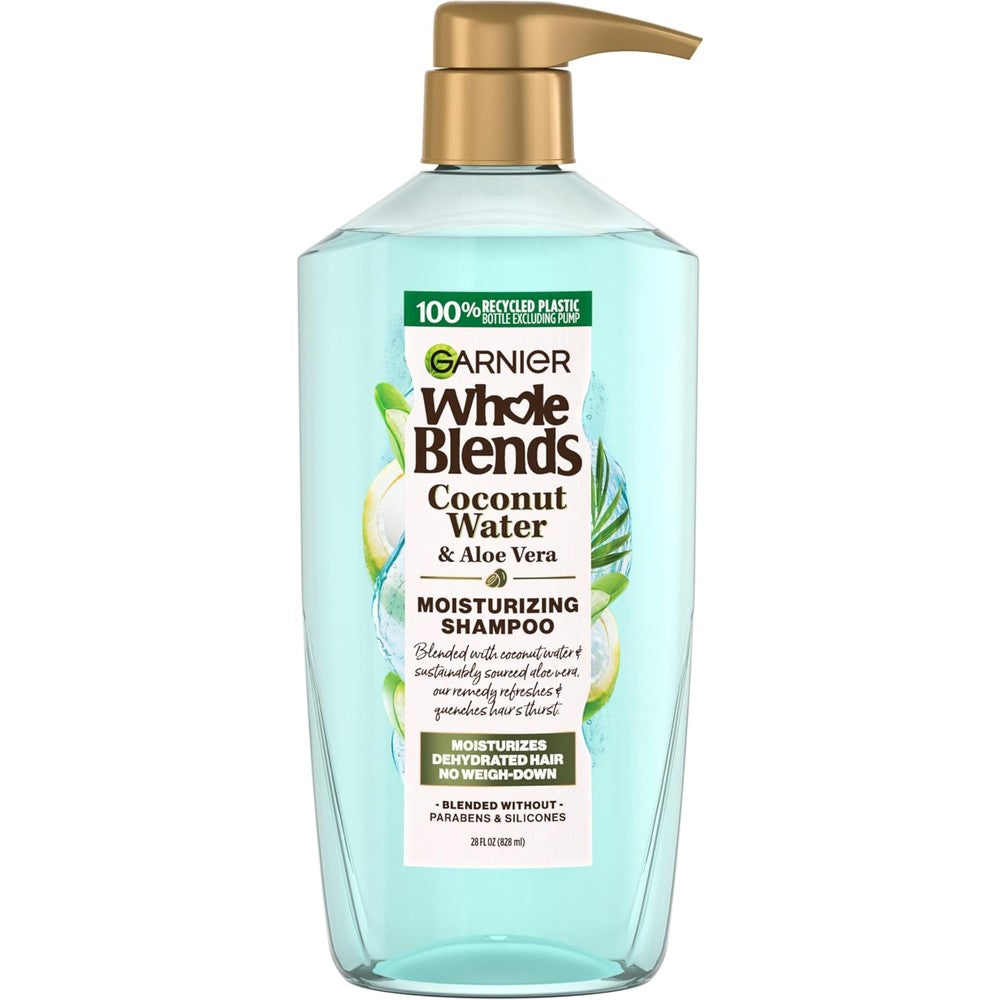 Garnier Whole Blends Coconut Water And Aloe Vera Refreshing Shampoo For Normal Hair, 28 Fluid Ounce, 1 Count