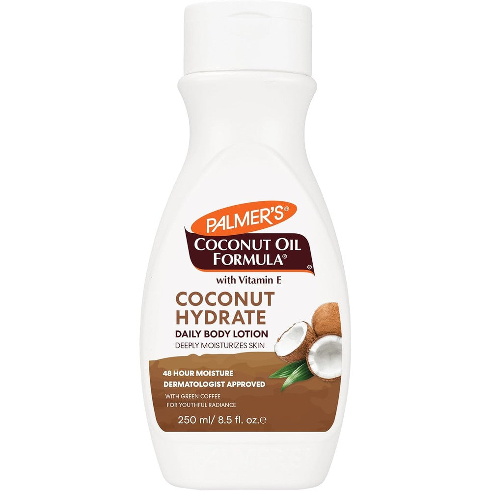 Palmer's Coconut Oil Formula Body Lotion For Dry Skin 250 Milliliters | Hydrating Hand And Body Moisturizer With Vitamin E And Green Coffee Extract