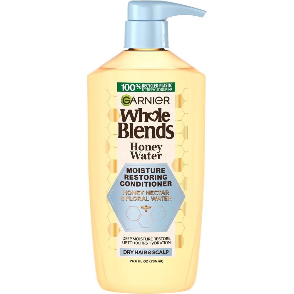 Whole Blends Honey Water Moisture Restoring Conditioner Hair Care For Dry Hair And Dry Scalp With Honey Nectar And Floral Water 26.6 Fluid Ounces