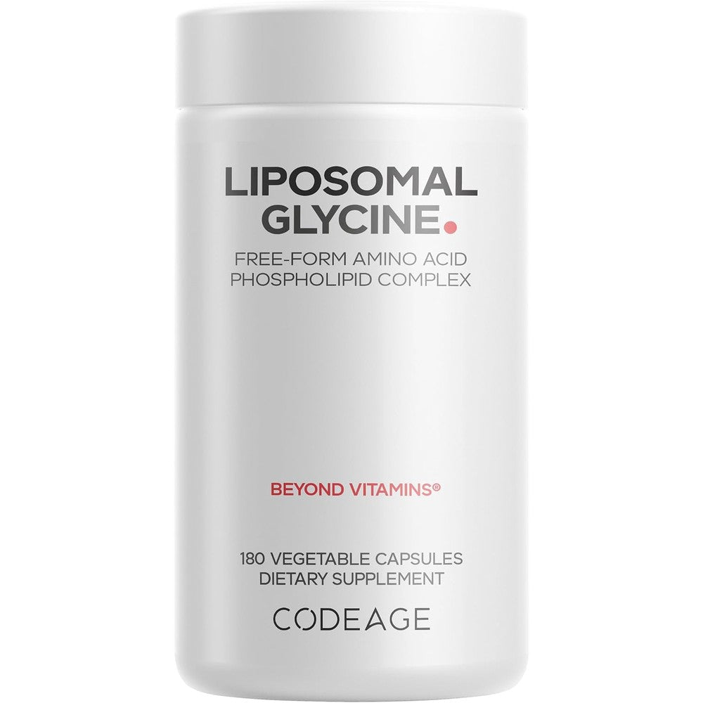 Codeage Liposomal Glycine 1500mg Free Form Amino Acid 180 Vegetable Capsules