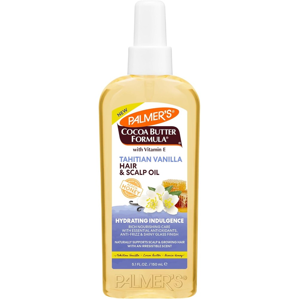 Palmer's Tahitian Vanilla Hair And Scalp Oil With Cocoa Butter Vitamin E And Acacia Honey 5.1 Fluid Ounce