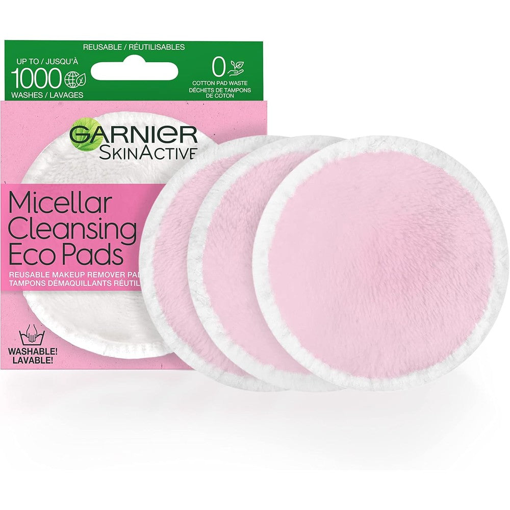 Garnier SkinActive Micellar Cleansing Eco Pads Reusable 3 Count