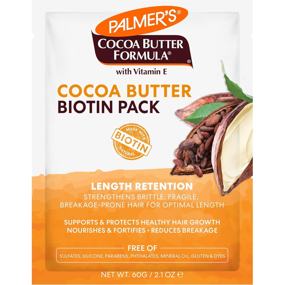 Palmer's Cocoa Butter And Biotin Length Retention Hair Growth Pack 2.1 Fluid Ounce Intense Strengthening Treatment