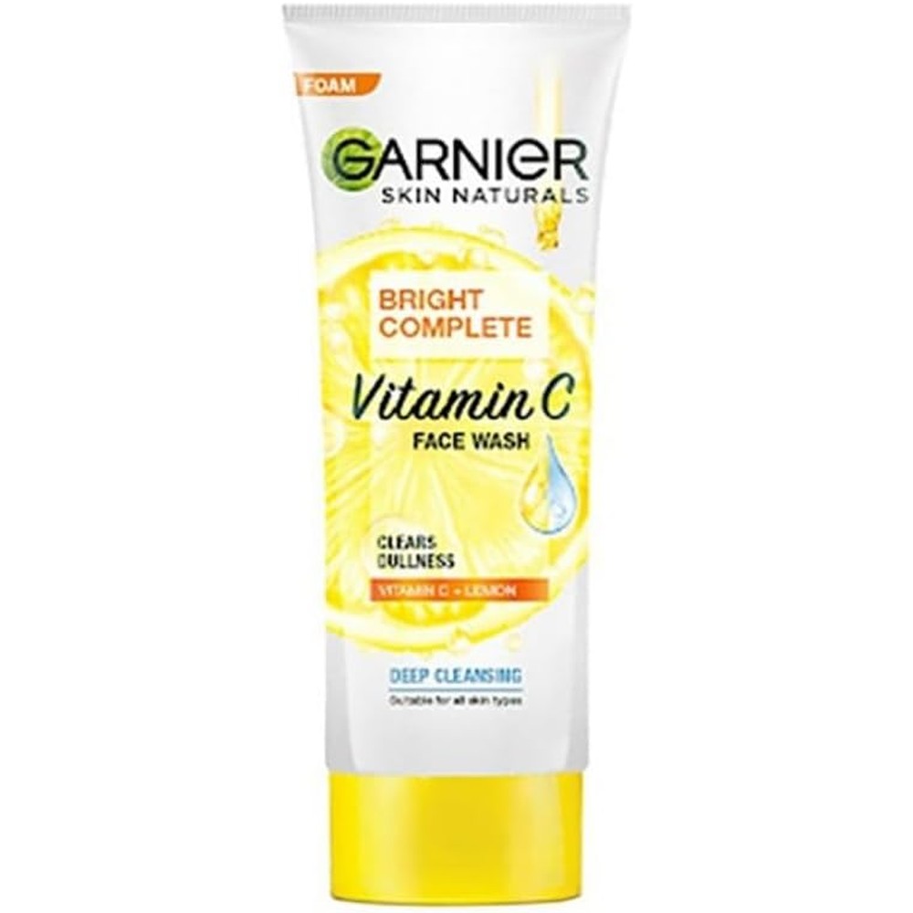 Garnier Skin Naturals Bright Complete Vitamin C Face Wash Cleansing And Brightening Daily Facial Cleanser 100 Gram