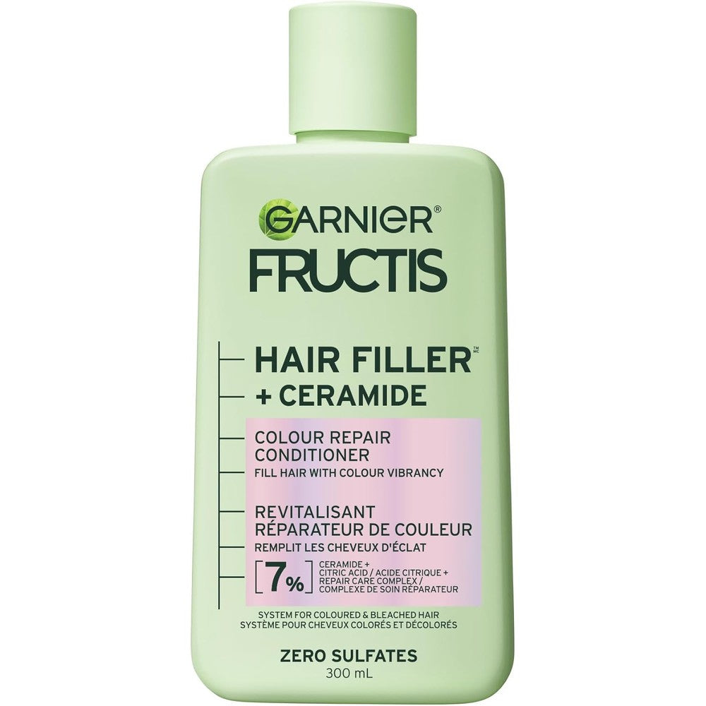 Garnier Fructis Hair Filler Color Repair Conditioner with Ceramide, Smoothing and Sulfate Free Conditioner for Colored, Bleached Hair, 10.1 Fluid O...