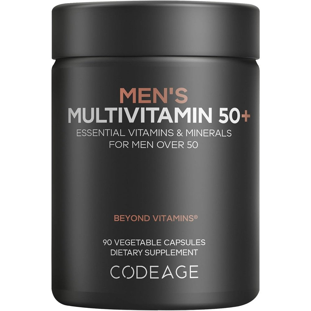 Codeage Men's Multivitamin 50 Plus CoQ10 Saw Palmetto Probiotics 90 Vegetable Capsules