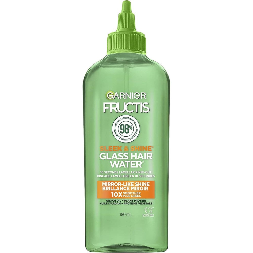 Garnier Fructis Sleek And Shine Glass Hair Water, 10 Seconds Lamellar Rinse Out, Argan Oil, 6.0 Fluid Ounces, 1 Count