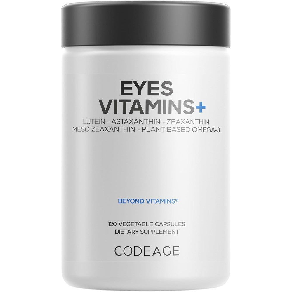 Codeage Eyes Vitamins AREDS 2 Formula Lutein Zeaxanthin Astaxanthin 120 Vegetable Capsules
