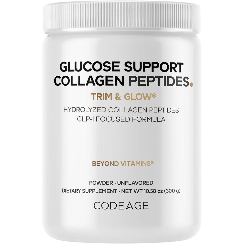 Codeage GLP-1 Collagen Peptides Powder Nextida GC Grass Fed Unflavored 10.58 Ounces