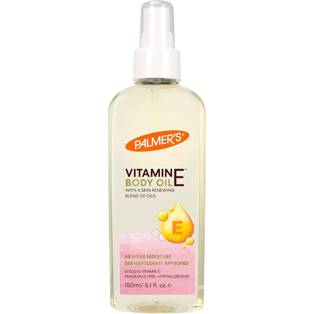 Palmer's Vitamin E Multi-Purpose Body Oil For Dry Damaged Skin Fragrance-Free 5.1 Ounce