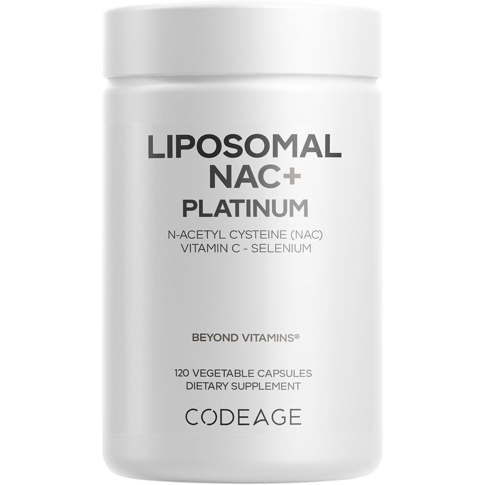 Codeage Liposomal NAC Plus Platinum N-Acetyl L-Cysteine 120 Vegetable Capsules