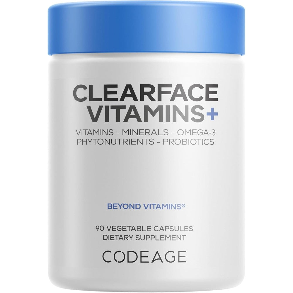 Codeage Clearface Vitamins Skin Vitamins Minerals Niacin 90 Capsules