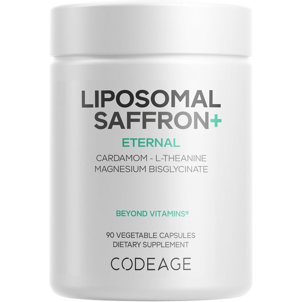 Codeage Liposomal Saffron Plus Supplement With Magnesium And L Theanine 90 Capsules