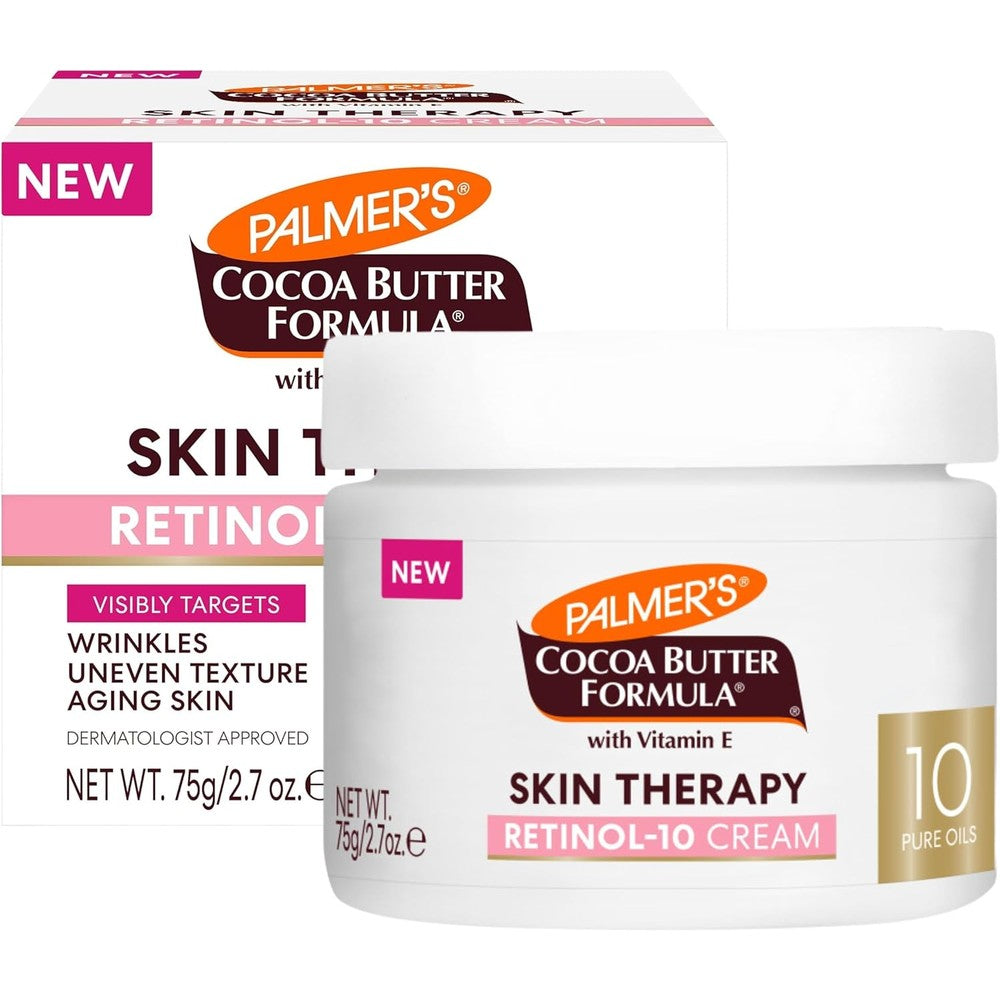 Palmer's Skin Therapy Face Cream, Retinol-10 Moisturizer With Vitamin E, Hyaluronic Acid, And Peptides For Anti-Aging, 2.7 Ounce