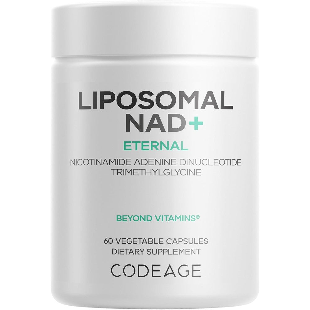 Codeage Liposomal NAD+ 500mg With Betaine Anhydrous Vegan Capsules 60 Count