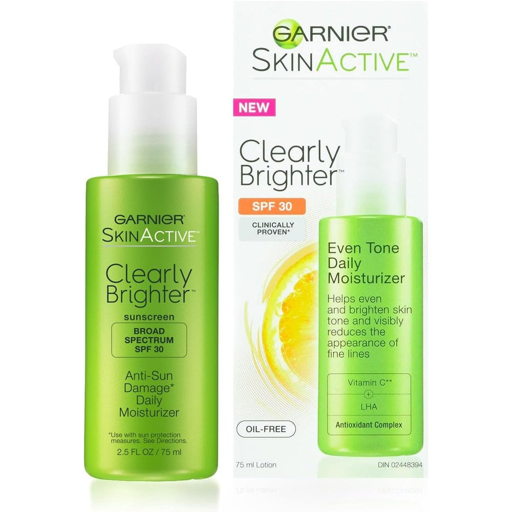 Garnier SkinActive Clearly Brighter SPF 30 Face Moisturizer With Vitamin C 2.5 Fluid Ounces 1 Count