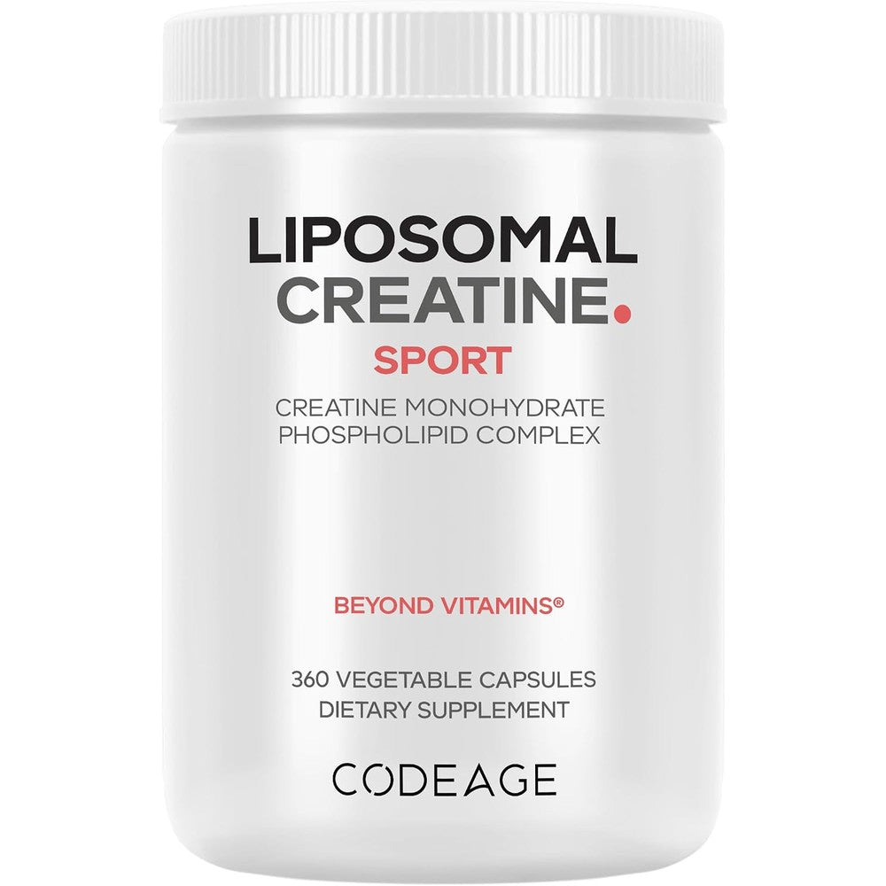 Codeage Liposomal Creatine Monohydrate Supplement 2500 Milligrams 360 Vegetable Capsules