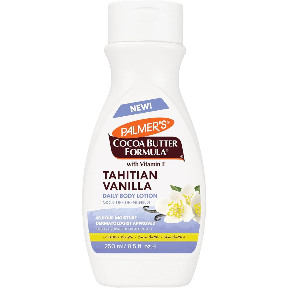 Palmer's Cocoa Butter Formula Tahitian Vanilla Daily Body Lotion With Vitamin E, Shea Butter, And Sweet Almond Oil For Dry Skin 8.5 Fluid Ounce