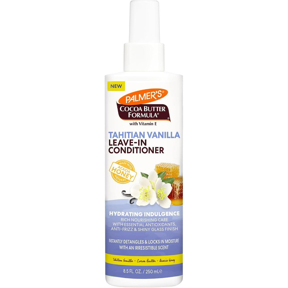 Palmer's Tahitian Vanilla Leave-In Conditioner Spray With Cocoa Butter And Acacia Honey For Frizz Control 8.5 Fluid Ounce