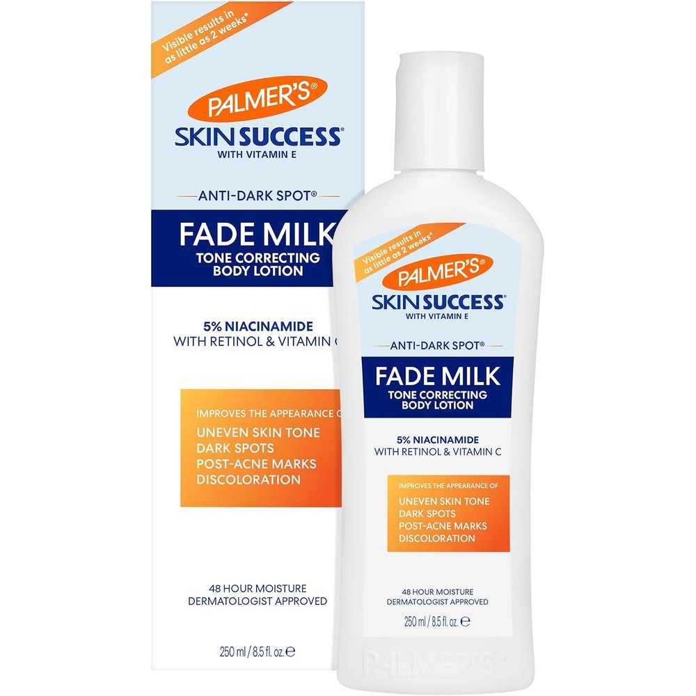 Palmer's Skin Success Anti-Dark Spot Fade Milk Body Lotion With 5 Percent Niacinamide And Retinol For Hyperpigmentation, 8.5 Ounce