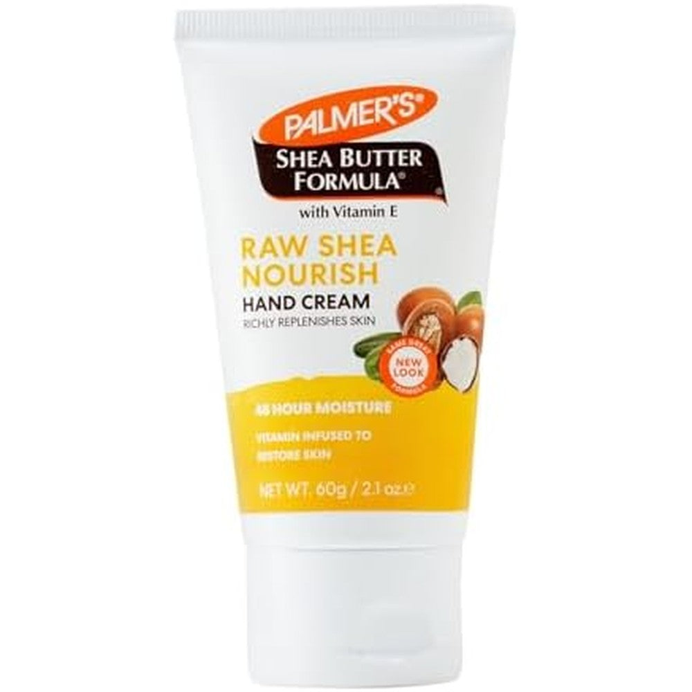 Palmer's Raw Shea Butter Hand Cream Tube With Vitamin E Deeply Moisturizing Formula For Dry Skin 60 Grams