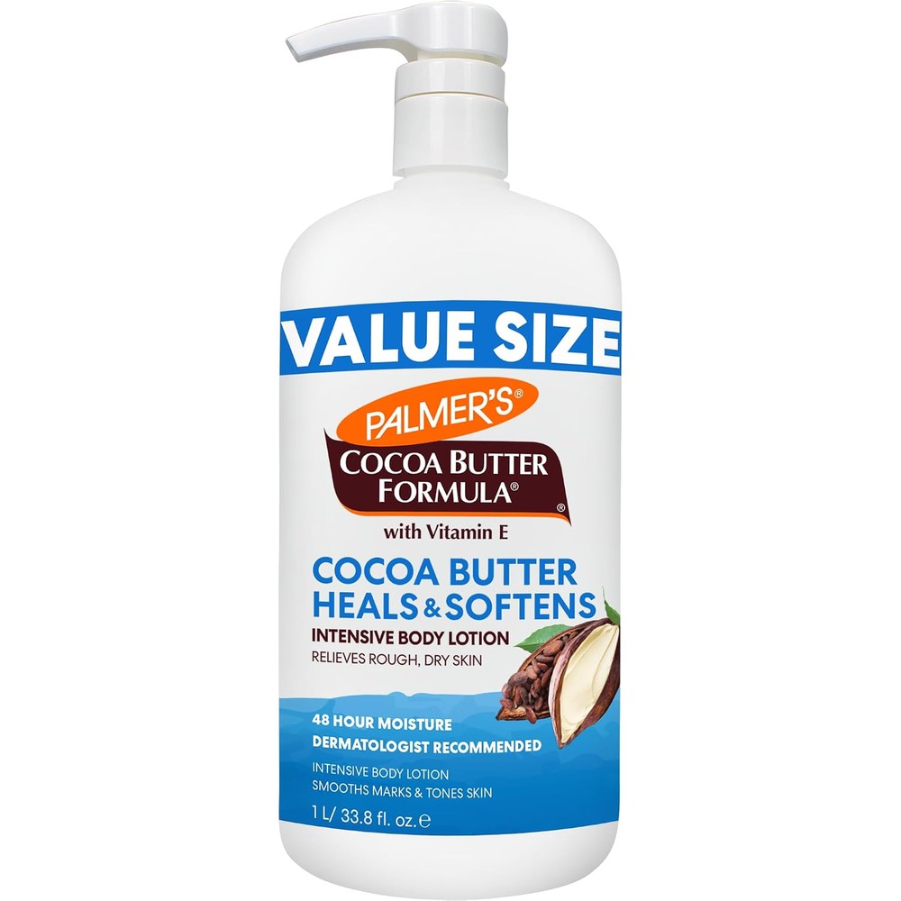 Palmer's Cocoa Butter Formula Daily Skin Therapy Body Lotion Intensive Moisturizer With Vitamin E 33.8 Fluid Ounce Pump Bottle