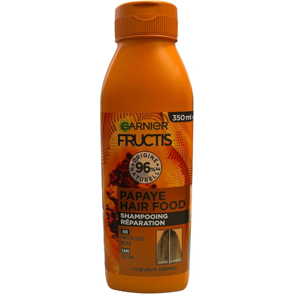 Garnier Fructis Hair Food Papaya Repairing Shampoo For Damaged Hair 11.8 Fluid Ounces