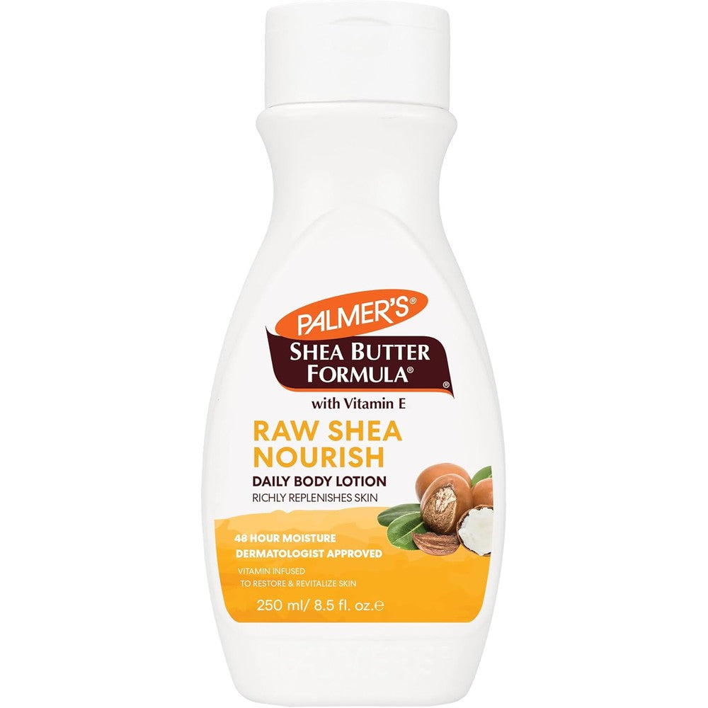 Palmer's Raw Shea Nourish Daily Body Lotion For Dry Sensitive Skin With Vitamin E 251 Milliliters