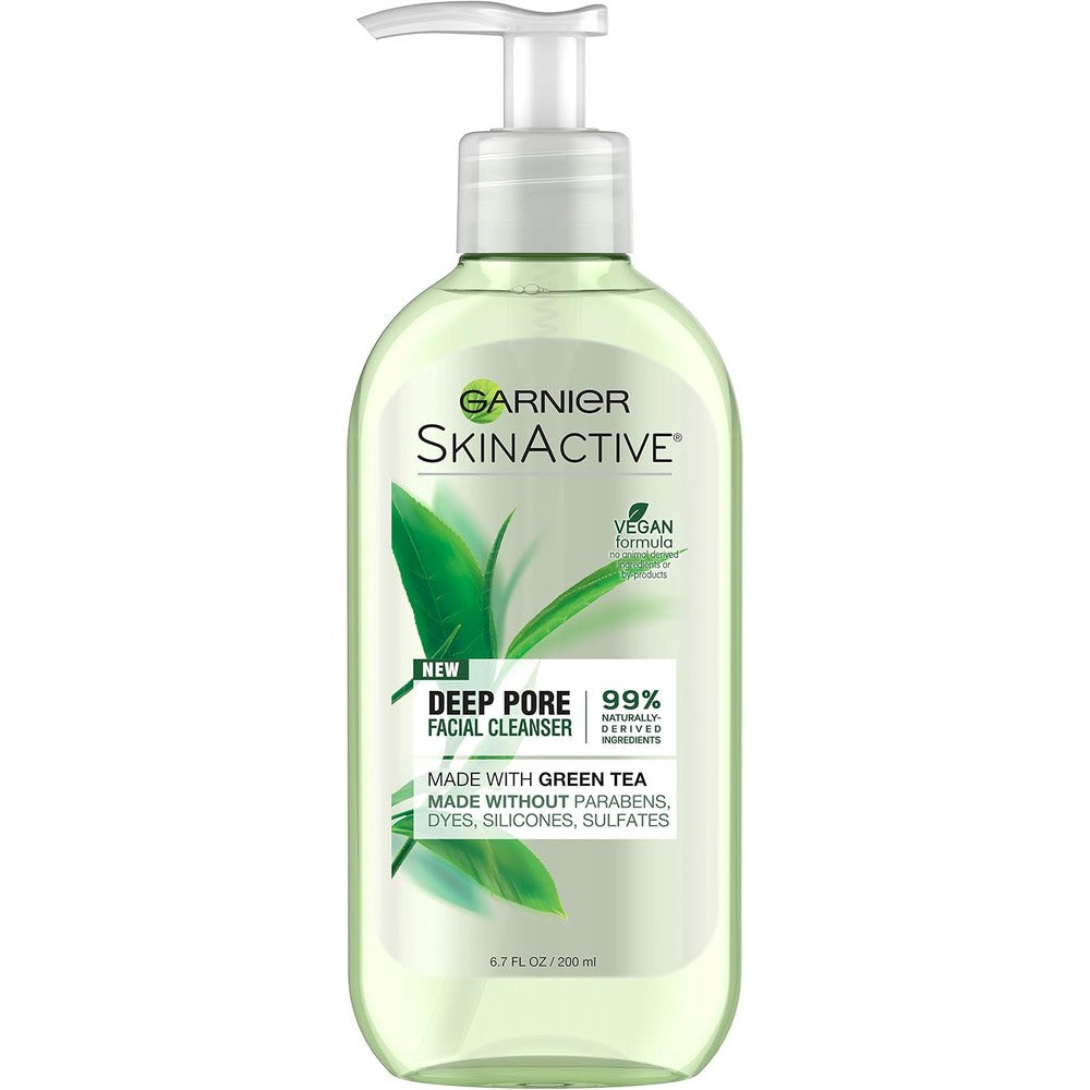Garnier SkinActive Deep Pore Facial Cleanser With Green Tea For Oily Skin 6.7 Fluid Ounces