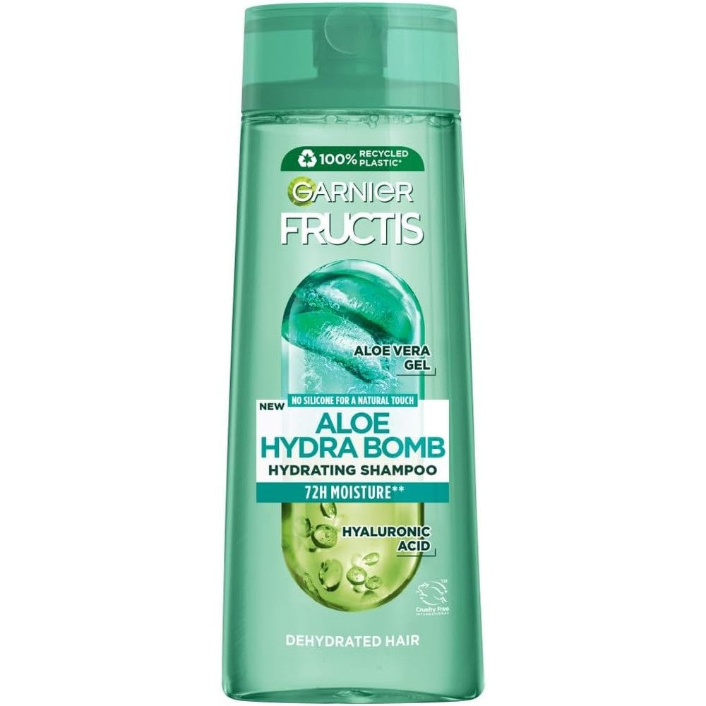 Garnier Fructis Aloe Hydra Bomb Moisturizing Shampoo For Dehydrated Hair 250 Milliliters