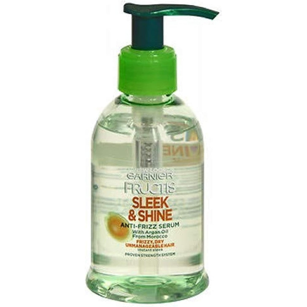 Garnier Fructis Serum Anti-Frizz Sleek And Shine 5.1 Fluid Ounce 2 Pack