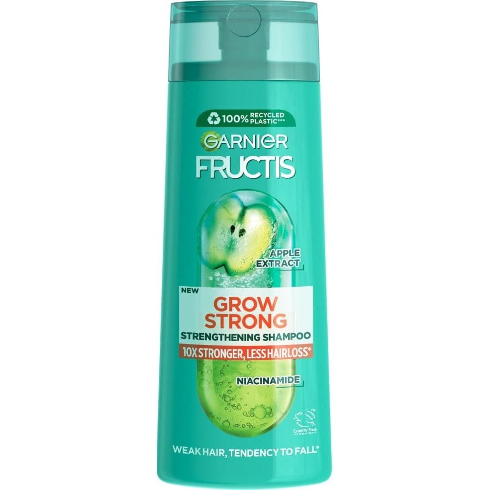 Garnier Fructis Grow Strong Strengthening Shampoo 400 Milliliters For Weak And Brittle Hair