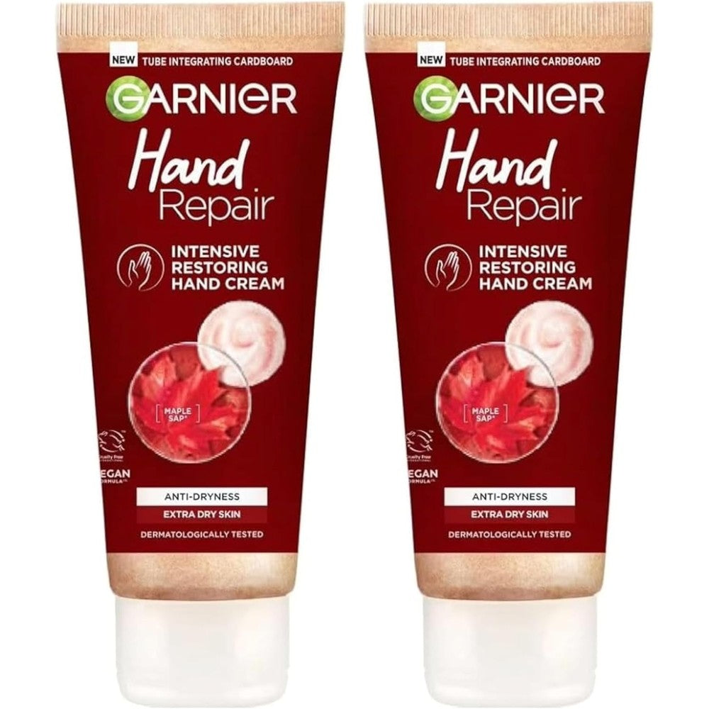 Garnier Hand Repair Intensive Restoring Hand Cream For Very Dry Skin 2.54 Fluid Ounce Pack Of 2