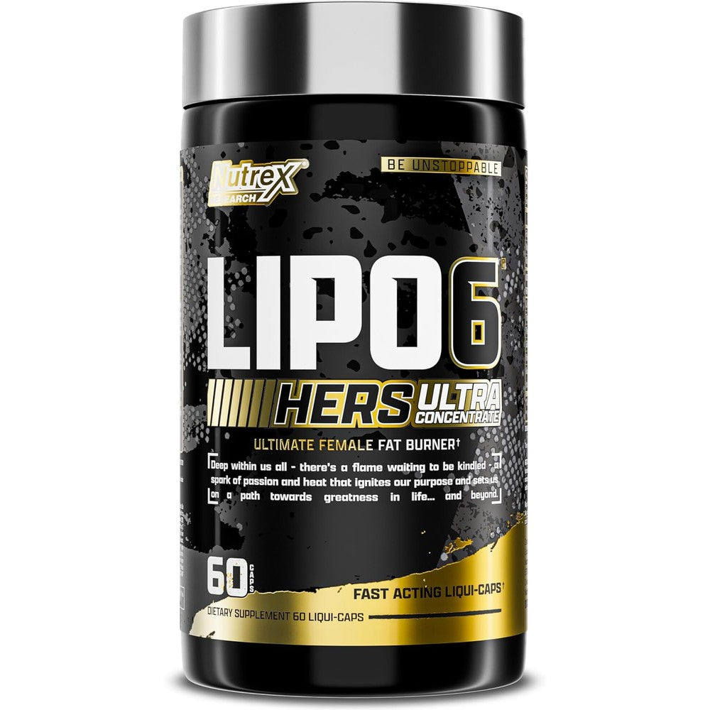 Nutrex Research Lipo-6 Black Hers Ultra Concentrate Weight Loss Supplement 60 Fast Acting Liquid Capsules