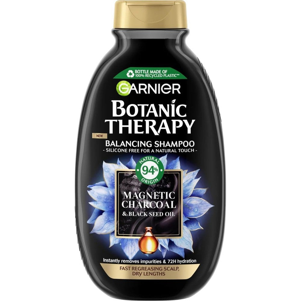 Garnier Botanic Therapy Magnetic Charcoal And Black Seed Oil Shampoo 250 Milliliters